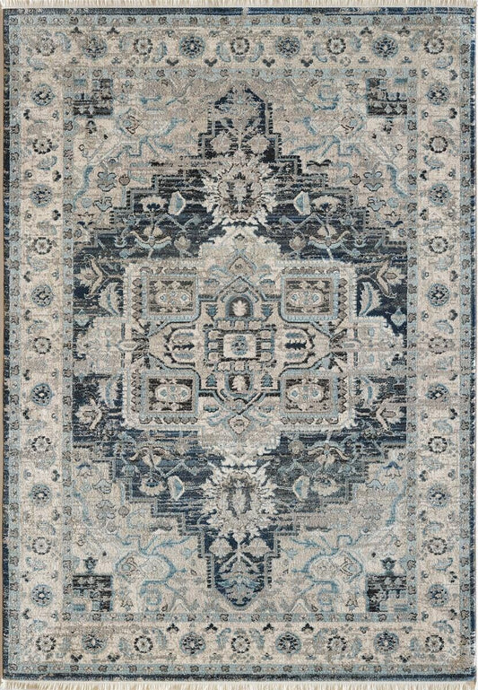 Dynamic Juno 6882 Dark Blue / Cream Vintage / Distressed Area Rug