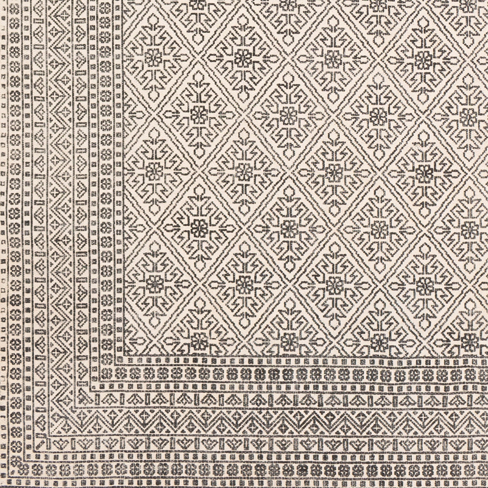 Surya July Juy-2300 Black, Khaki Area Rug