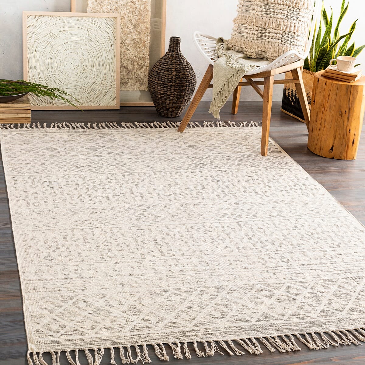 Surya July Juy-2302 Charcoal, Beige Moroccan Area Rug