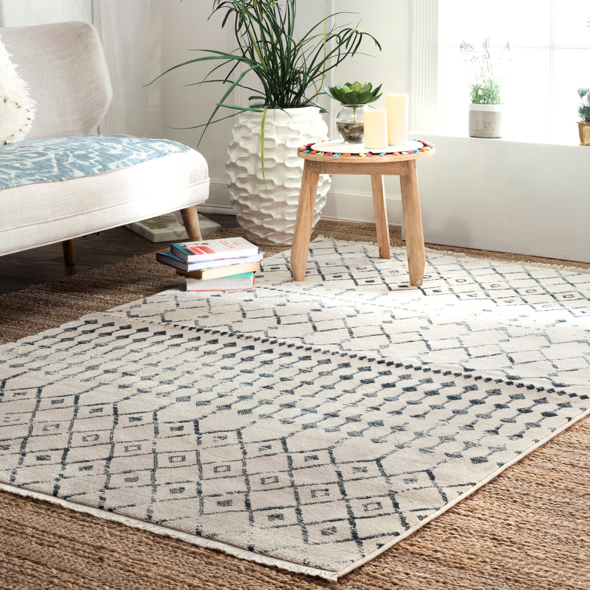 Nuloom Vintage Kristi Moroccan Nvi2156A Beige Area Rug