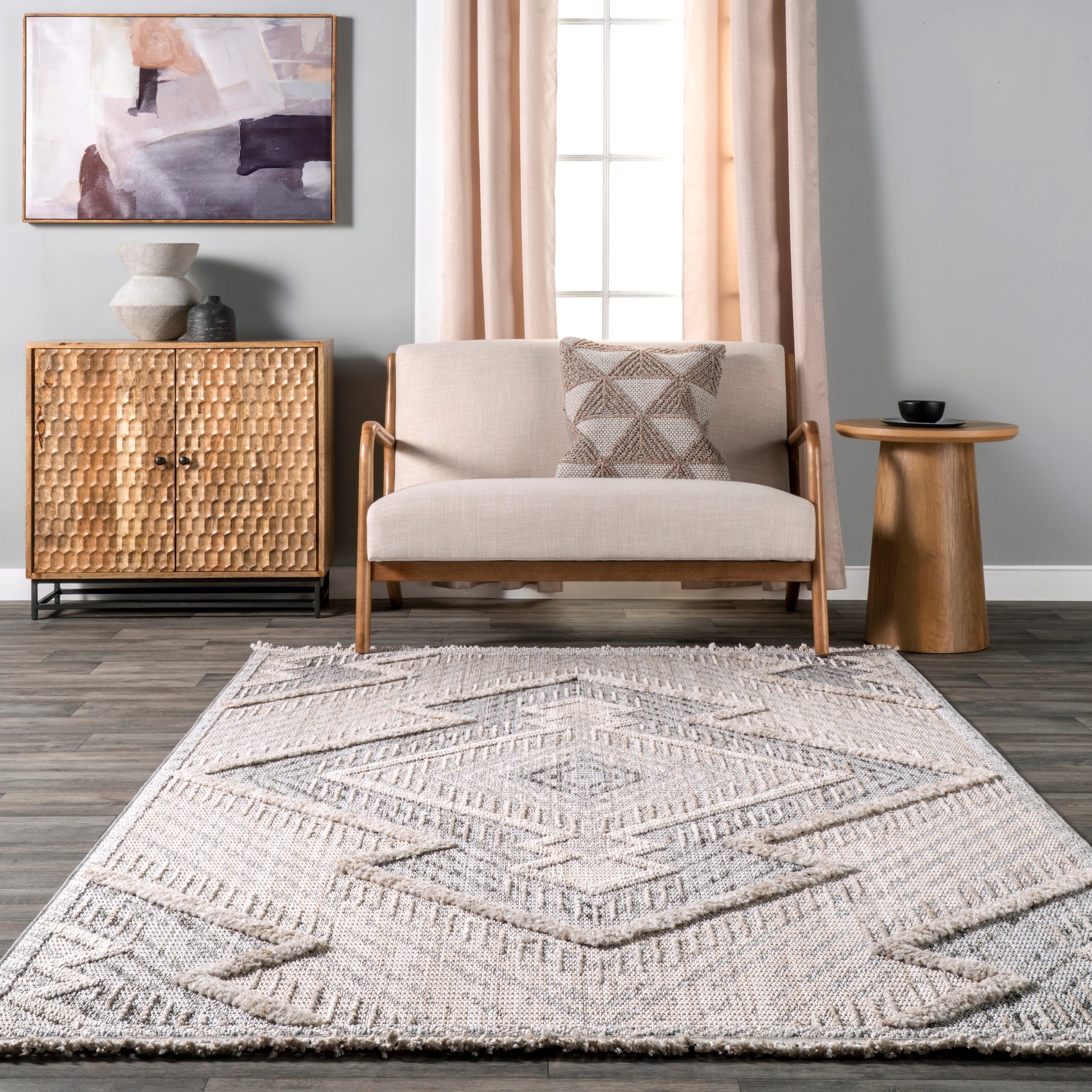 Nuloom Jami Textured Nja2316A Gray Area Rug