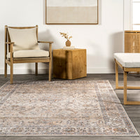 AreaRugs.com Wavaj Nwa1025B Peach Area Rug