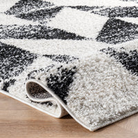 Nuloom Avery Herringbone Cozy Nav1918A Black And White Area Rug