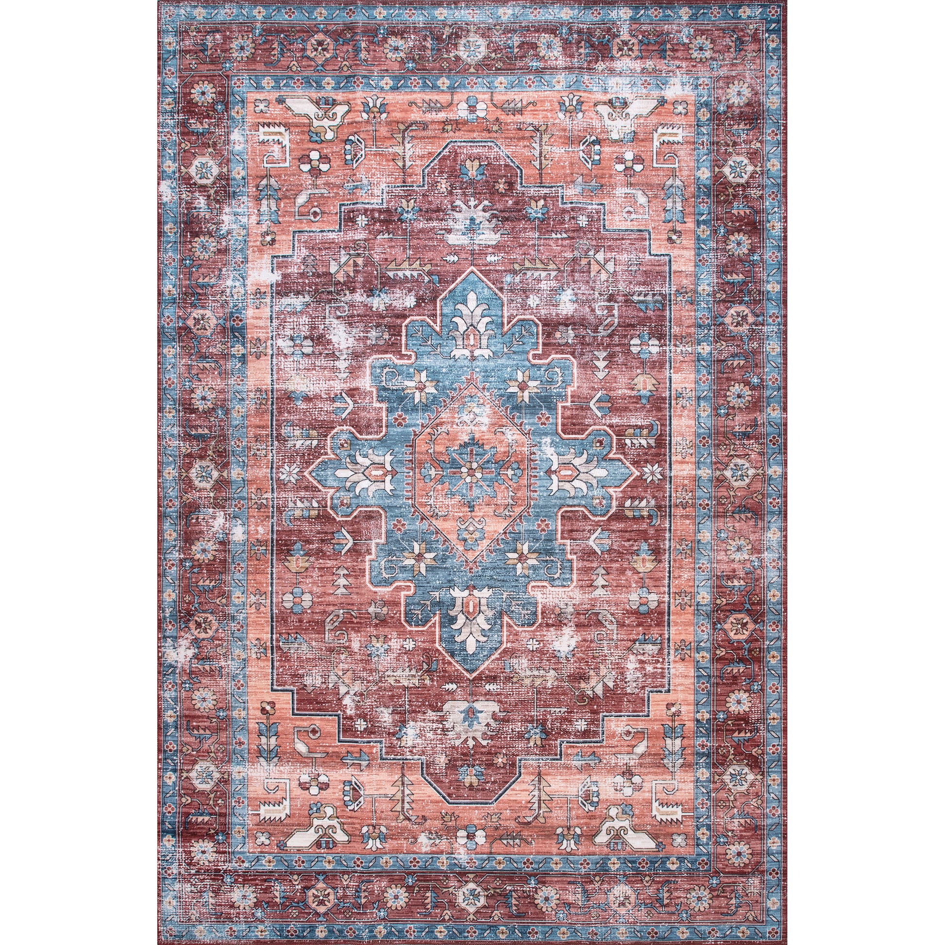 AreaRugs.com Wavaj Nwa1044A Rust Area Rug