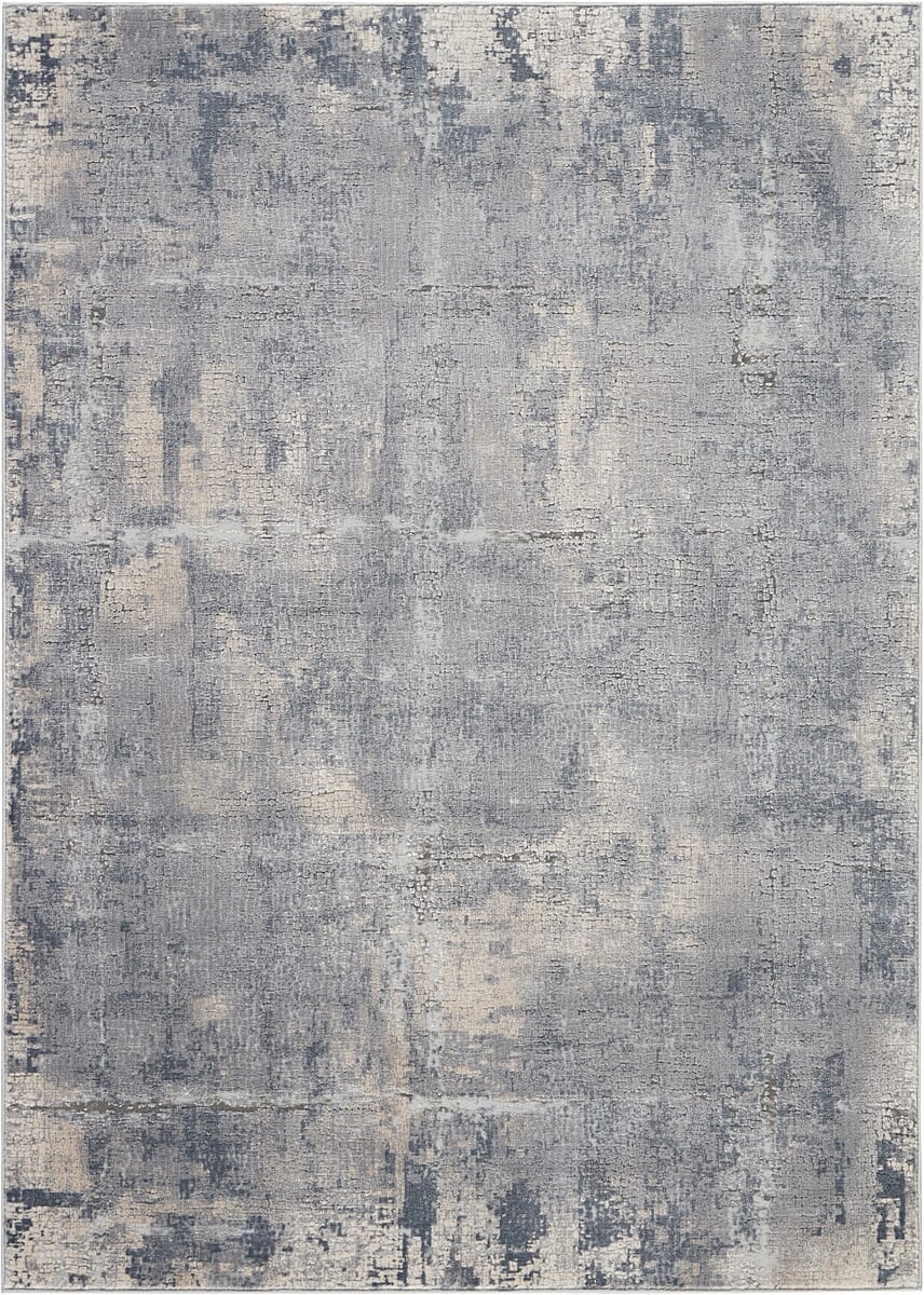 Nourison Rustic Textures Rus06 Grey / Beige Organic / Abstract Area Rug