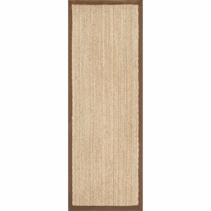 Nuloom Larnaca Seagrass Herringbone Nla2030B Brown Area Rug