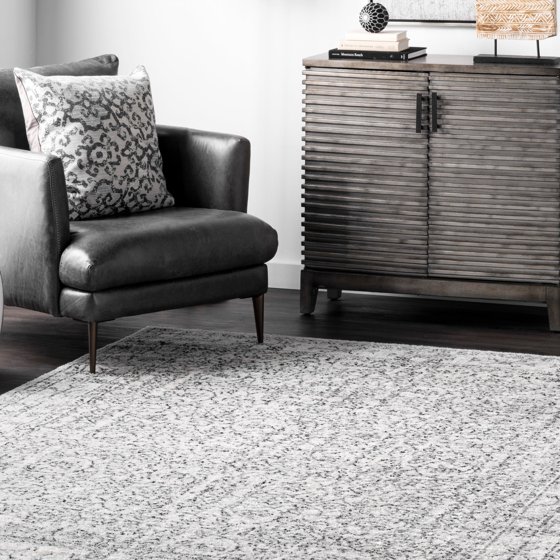 Nuloom Vintage Waddell Nvi3128C Gray Area Rug