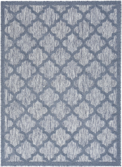 Nourison Easy Care Nes01 Denim Blue Area Rug