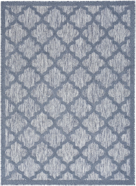 Nourison Easy Care Nes01 Denim Blue Rug.