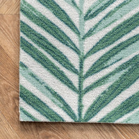 Nuloom Tropical Palm Ntr2024A Green Area Rug