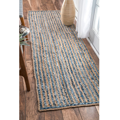 Nuloom Braided Dara Nbr2565A Blue Area Rug