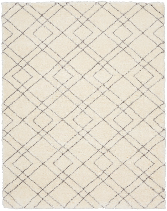 Nourison Dreamy Shag Drs07 Ivory Area Rug