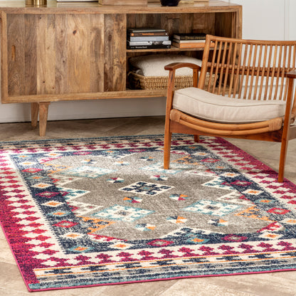 Nuloom Teagan Aztec Vibrance Nte3214A Multi Area Rug