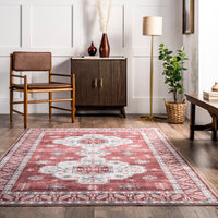 AreaRugs.com Wavaj Nwa1063B Rust Area Rug