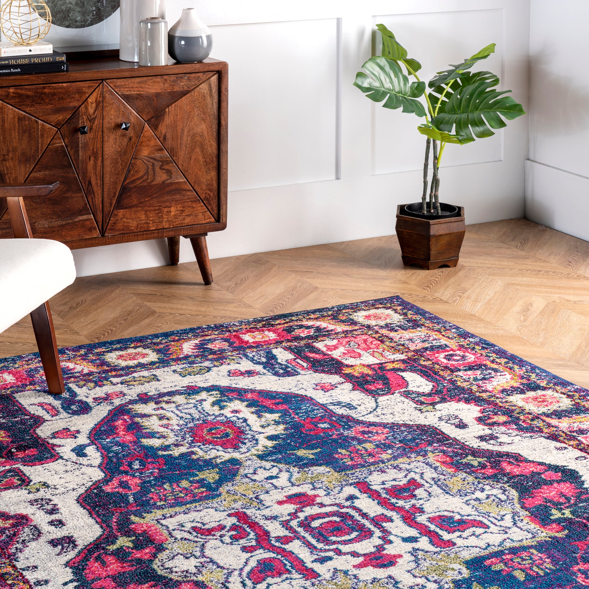 Nuloom Corbett Bohemian Nco2240D Purple Area Rug