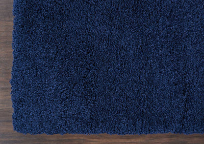 Nourison Malibu Shag Msg01 Navy Shag Area Rug