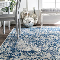 Nuloom Odell Vintage Nod3127C Light Blue Area Rug