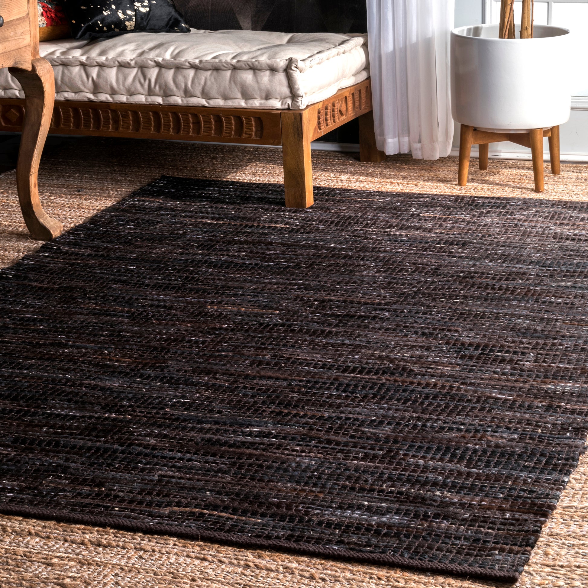 Nuloom Linares Nli2671A Dark Brown Area Rug