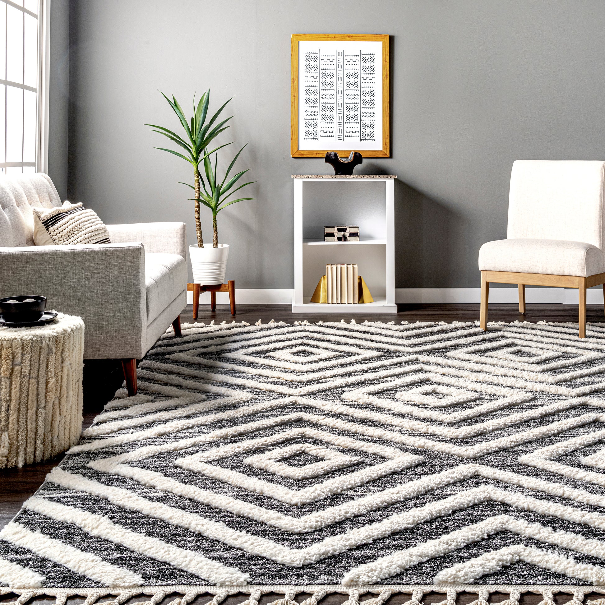 Nuloom Dani Diamond Nda2942A Gray Area Rug