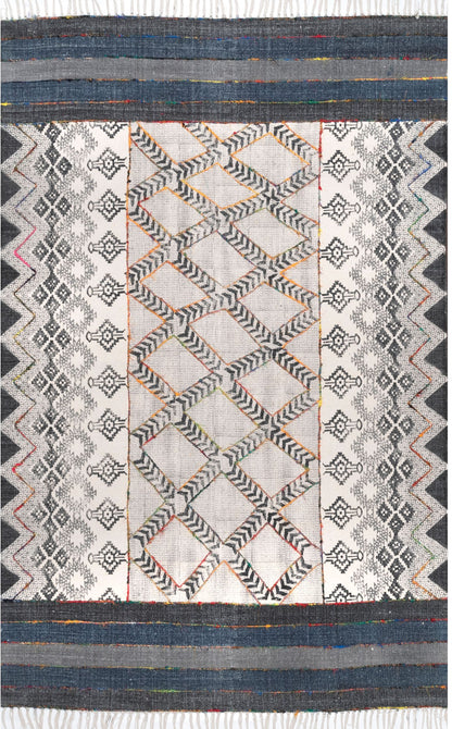 Nuloom Tribal Reita Ntr3055A Gray Area Rug