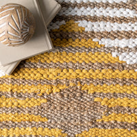 Nuloom Marla Denim And Nma1416D Yellow Area Rug