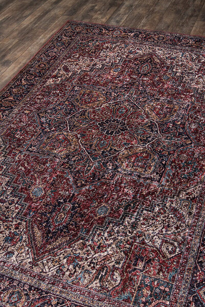 Momeni Karachi Kar-4 Burgundy Area Rug