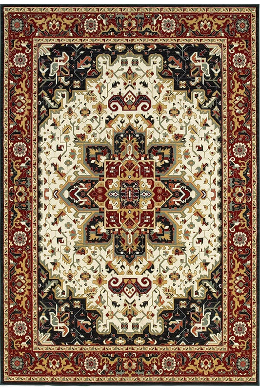 Oriental Weavers Sphinx Kashan 096W1 Red / Ivory Area Rug