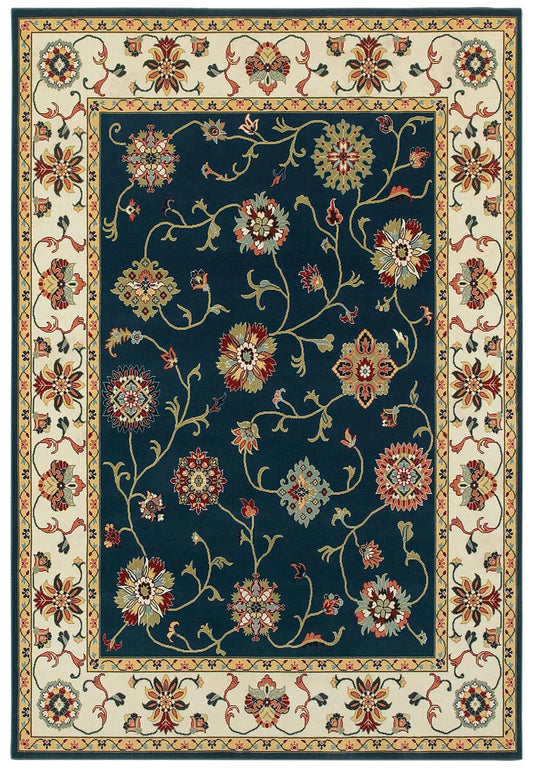 Oriental Weavers Sphinx Kashan 2336B Navy / Ivory Area Rug