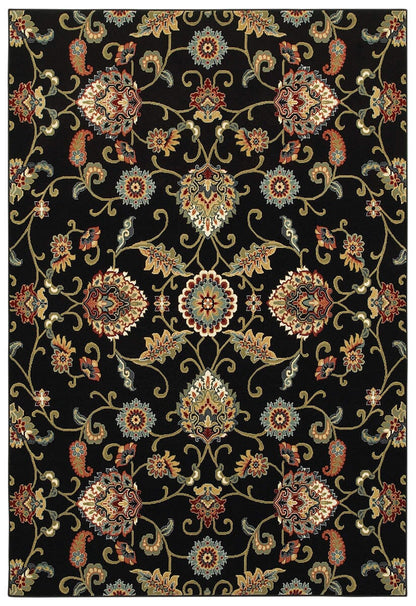 Oriental Weavers Sphinx Kashan 9946K Black / Multi Area Rug