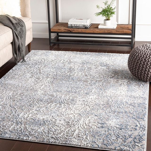 Surya Katmandu Kat-2303 Navy, Denim, Charcoal, Light Gray Rugs.