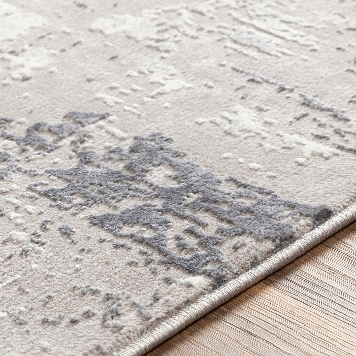 Surya Katmandu Kat-2313 Charcoal, Light Gray, Medium Gray, Ivory Rugs.
