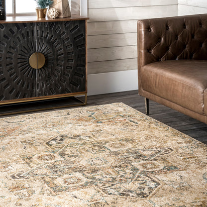 Nuloom Tabetha Tribal Nta3194D Tan Area Rug