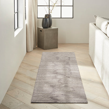 Calvin Klein Home Ck010 Linear Lnr01 Grey Area Rug