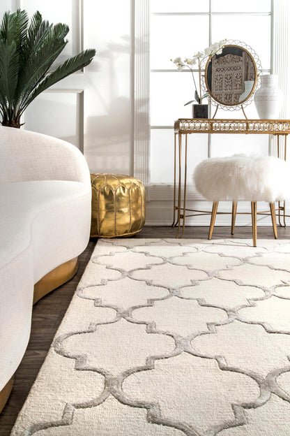 Nuloom Park Avenue Trellis Npa3269B Nickel Area Rug