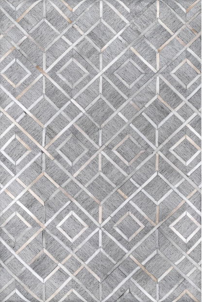 Nuloom Larissa Leather Blend Nla3606A Gray Area Rug