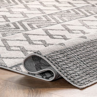 Nuloom Jenna Banded Nje2420A Light Gray Area Rug