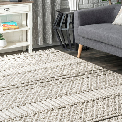 Nuloom Texture Supreme Nte2089A Ivory Area Rug