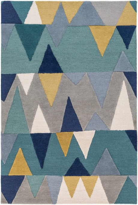 Surya Kennedy Kdy-3012 Bright Blue, Aqua, Wheat, Navy Rugs.