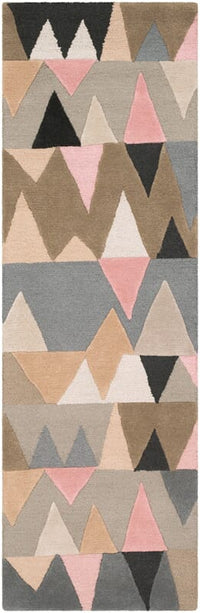 Surya Kennedy Kdy-3015 Camel, Denim, Ivory, Taupe, Charcoal Geometric Area Rug