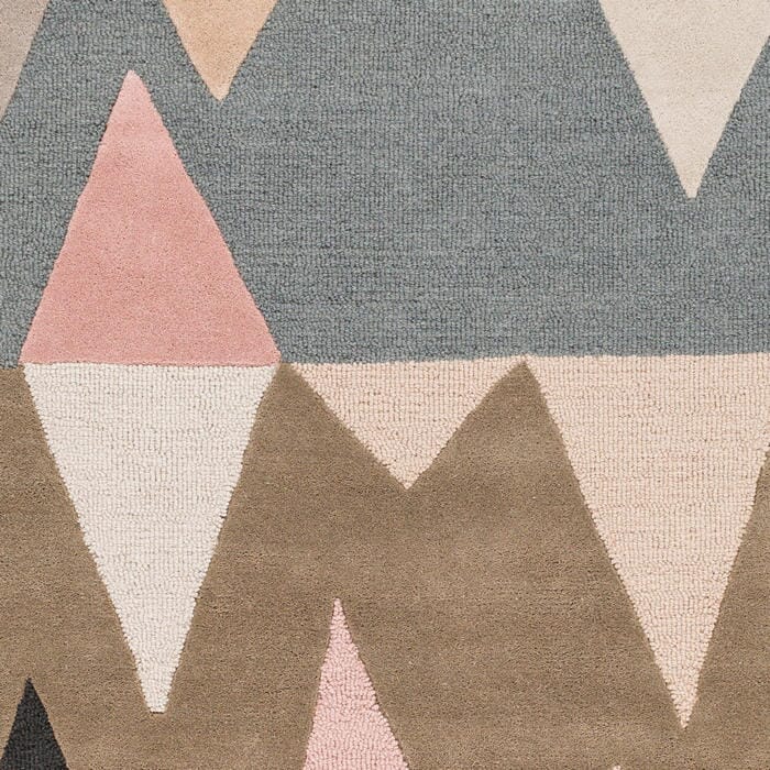 Surya Kennedy Kdy-3015 Camel, Denim, Ivory, Taupe, Charcoal Geometric Area Rug