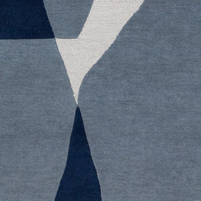 Surya Kennedy Kdy-3017 Dark Blue, Navy, Light Gray Geometric Area Rug