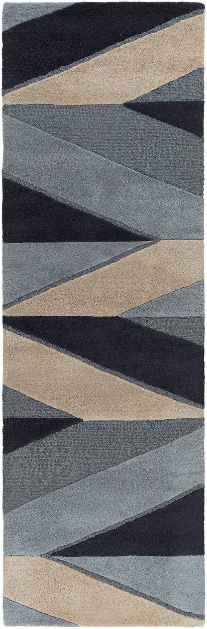 Surya Kennedy Kdy-3024 Navy, Taupe, Khaki, Charcoal Area Rug