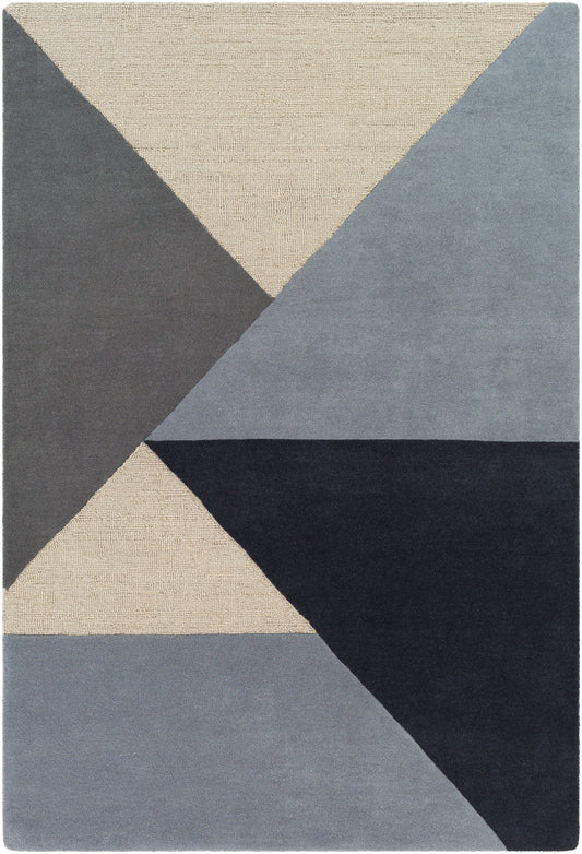 Surya Kennedy Kdy-3025 Navy, Taupe, Khaki, Charcoal Area Rug