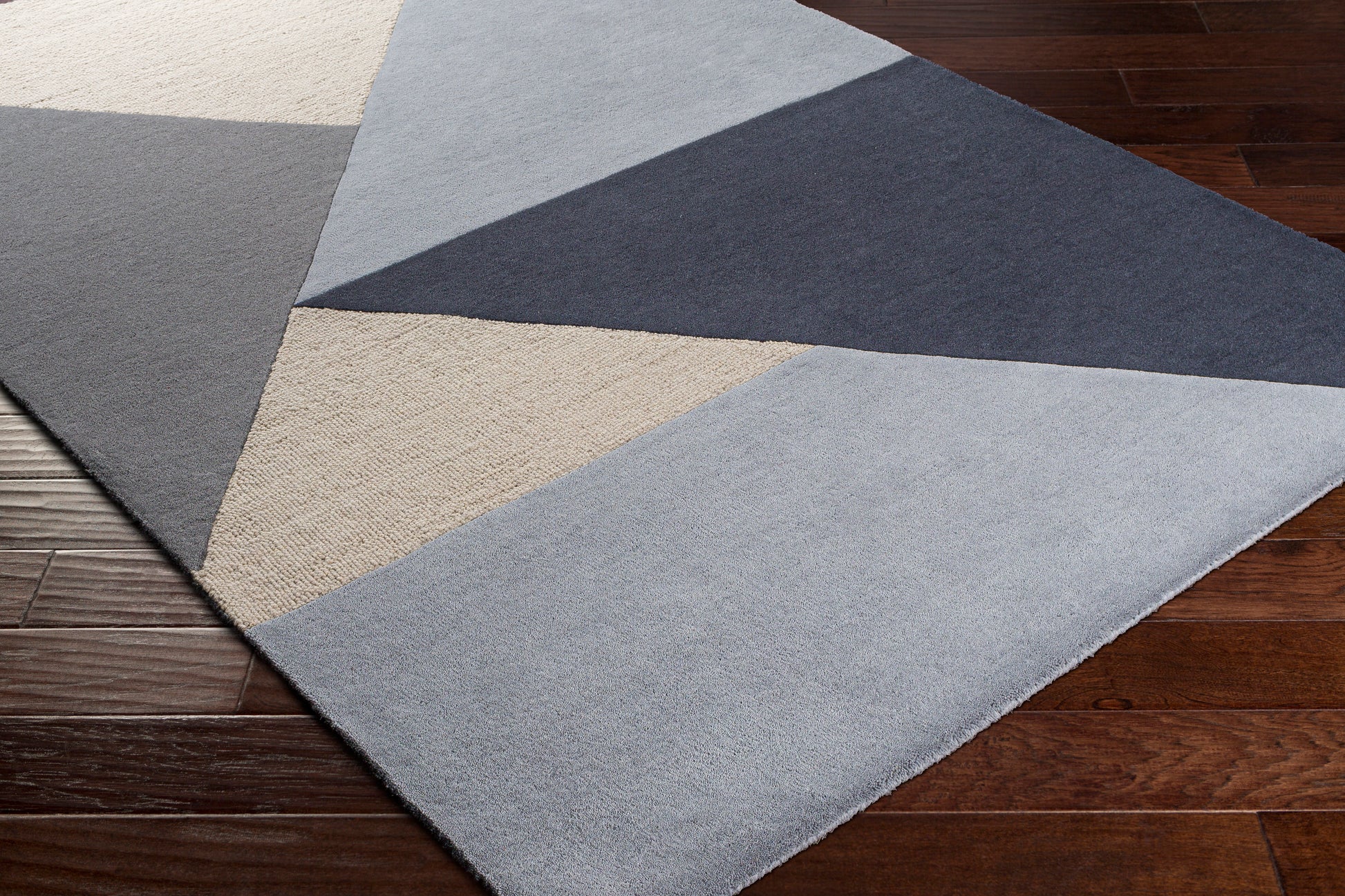 Surya Kennedy Kdy-3025 Navy, Taupe, Khaki, Charcoal Area Rug