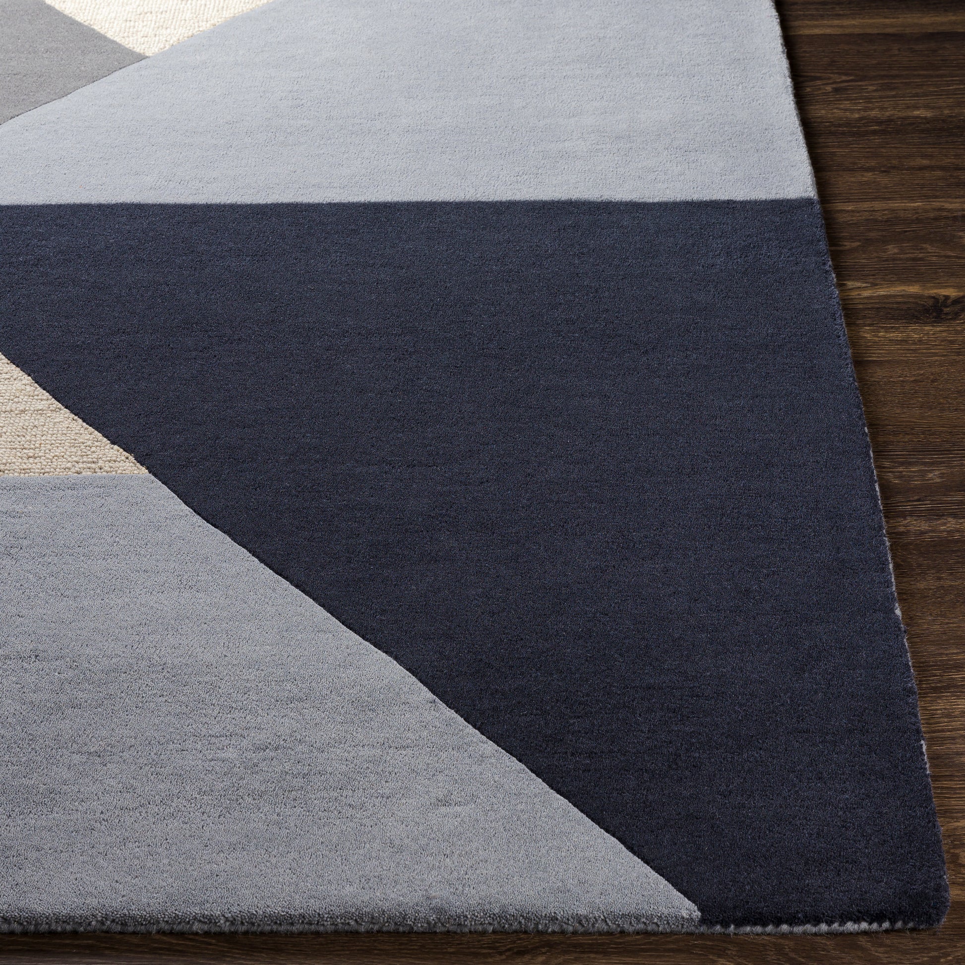 Surya Kennedy Kdy-3025 Navy, Taupe, Khaki, Charcoal Area Rug