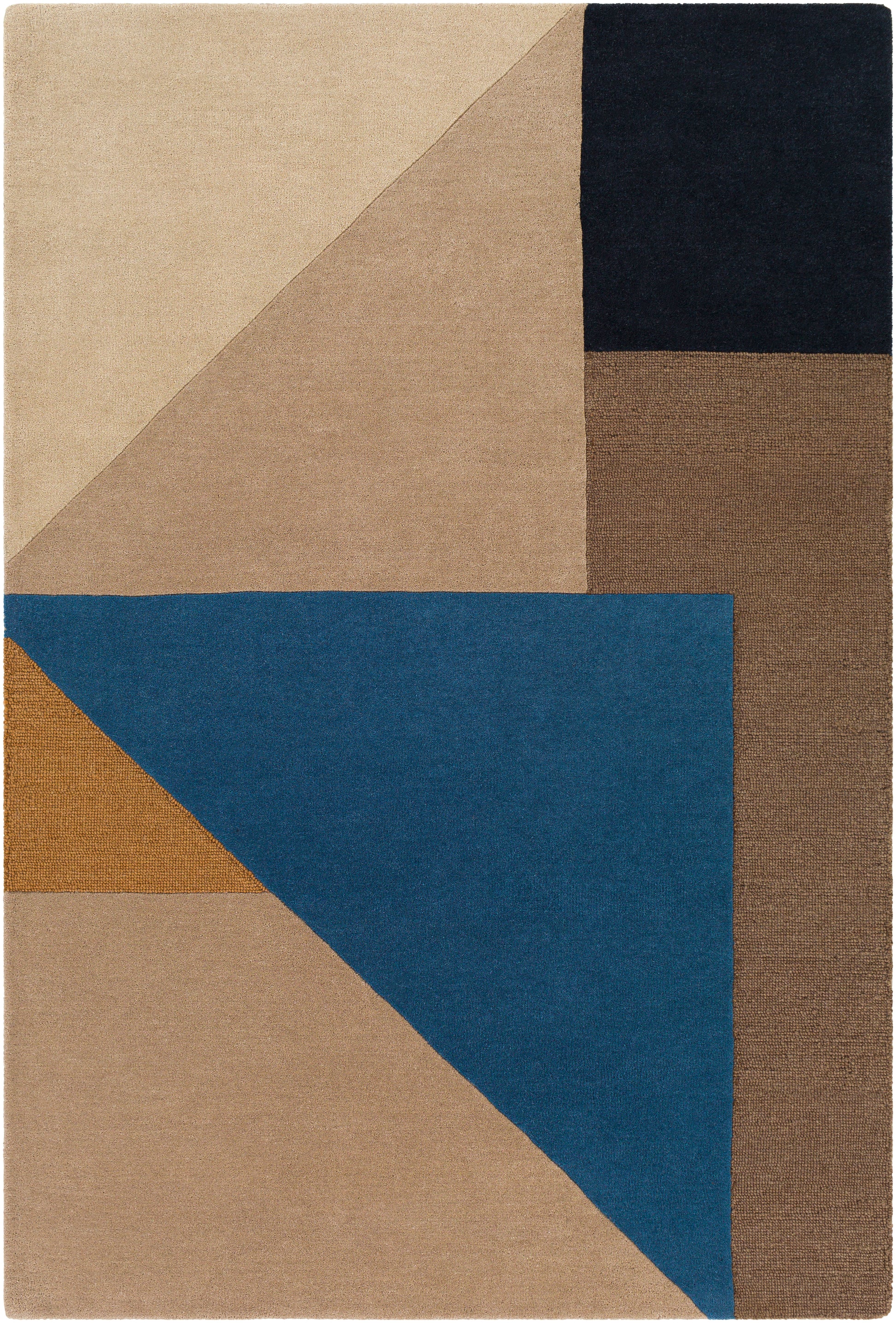 Surya Kennedy Kdy-3027 Taupe, Camel, Denim, Navy Area Rug