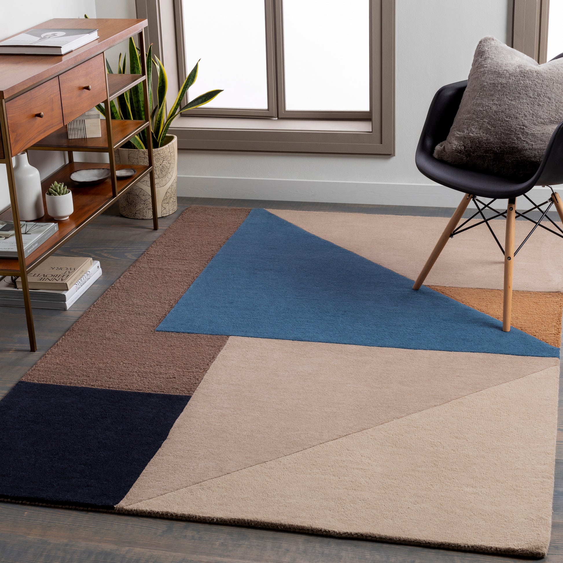 Surya Kennedy Kdy-3027 Taupe, Camel, Denim, Navy Area Rug