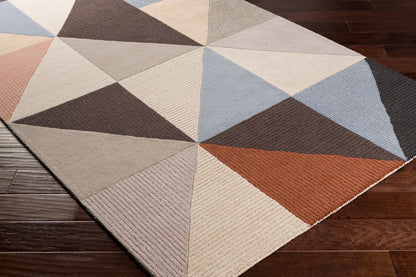 Surya Kennedy Kdy-3030 Denim, Khaki, Taupe, Charcoal Area Rug