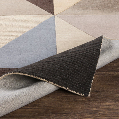 Surya Kennedy Kdy-3030 Denim, Khaki, Taupe, Charcoal Area Rug