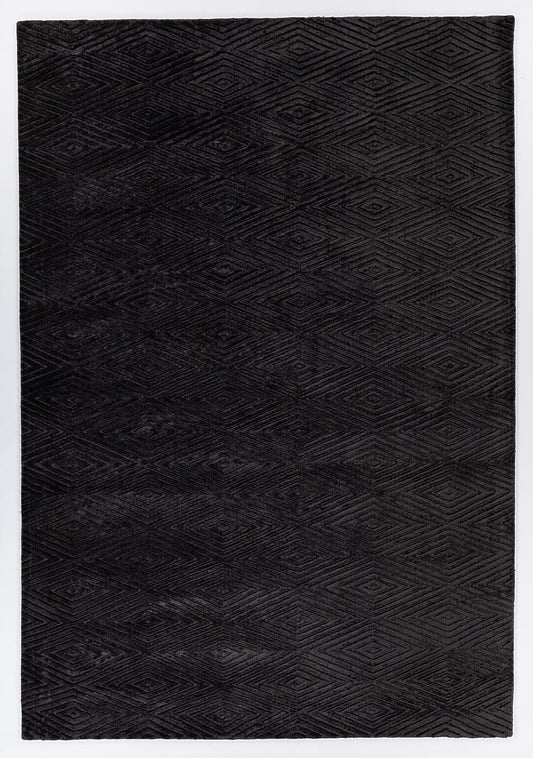 Chandra Keira Kei-50102 Black Solid Color Area Rug